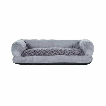 NEW AGE PET Buddys Memory Foam Dog Bed Cushion, Grey - Large CSH305L
